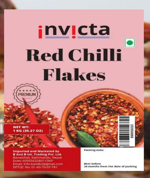 Invicta Red Chilli Flakes 1 Kg